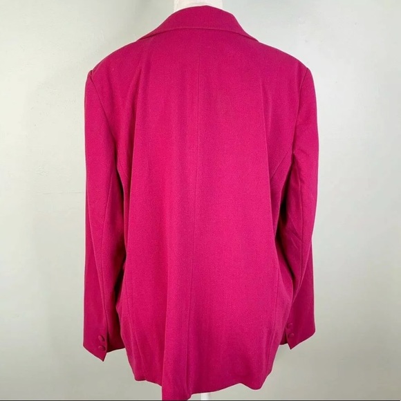 Bob Mackie Magenta Pink Wearable Art  Appliqué Blazer Jacket - Picture 2 of 12